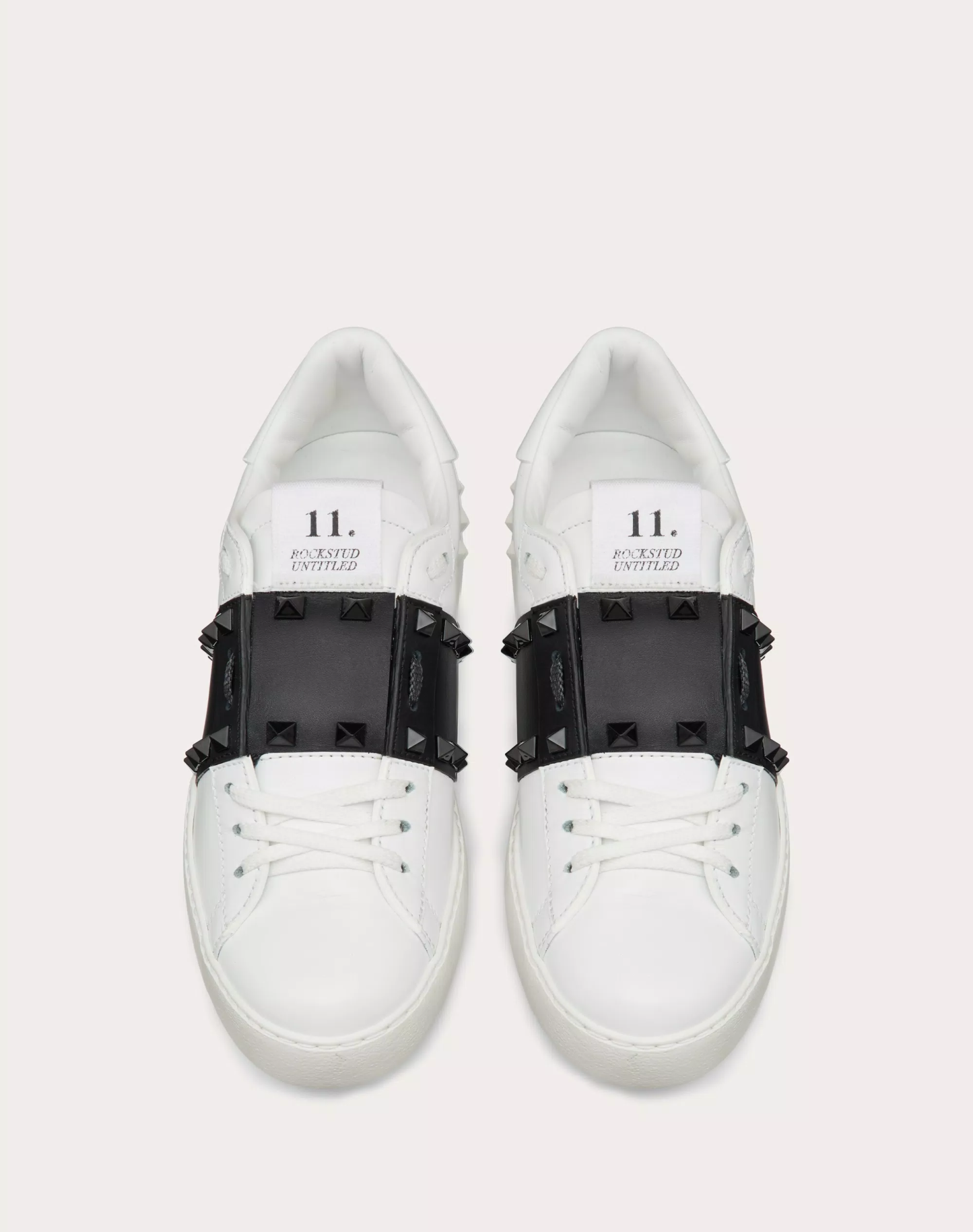 ROCKSTUD UNTITLED SNEAKER IN CALFSKIN LEATHER WITH TONAL STUDS